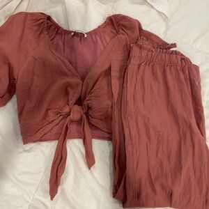 Abercrombie 2-piece Crop Top and Pant Set